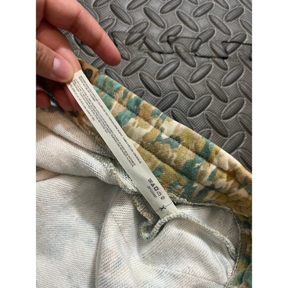 Daily Practice by Anthropologie Retro Joggers Green Print Sweatpants Womens 2X - Picture 6 of 10